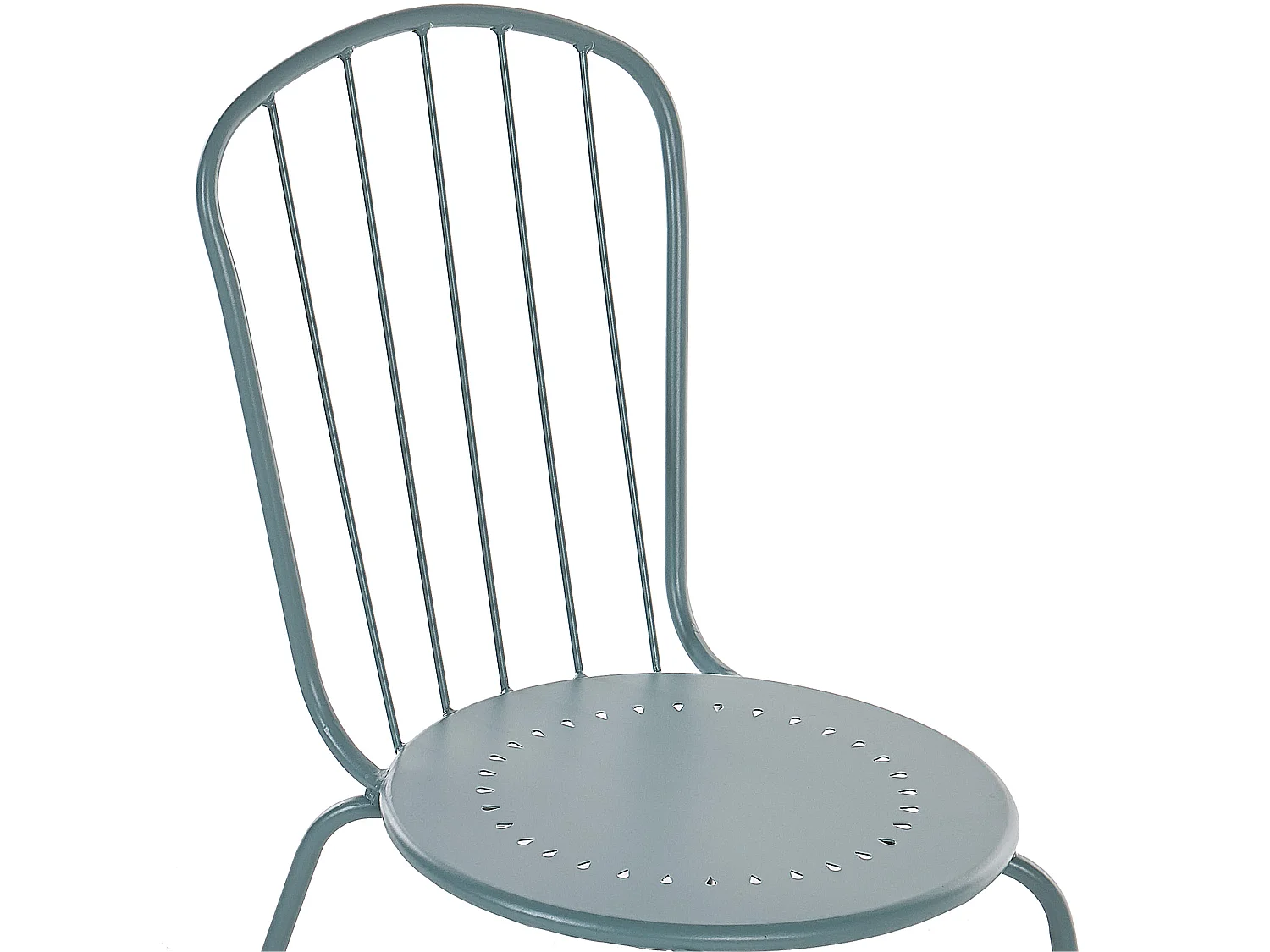 Set di 4 sedie da giardino CALVI Metallo Azzurro