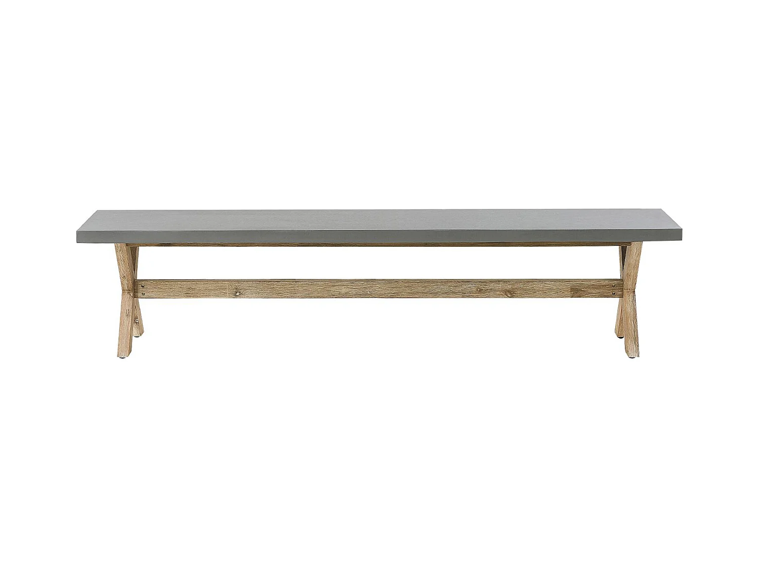 Banc de jardin OLBIA 200 cm Béton Gris
