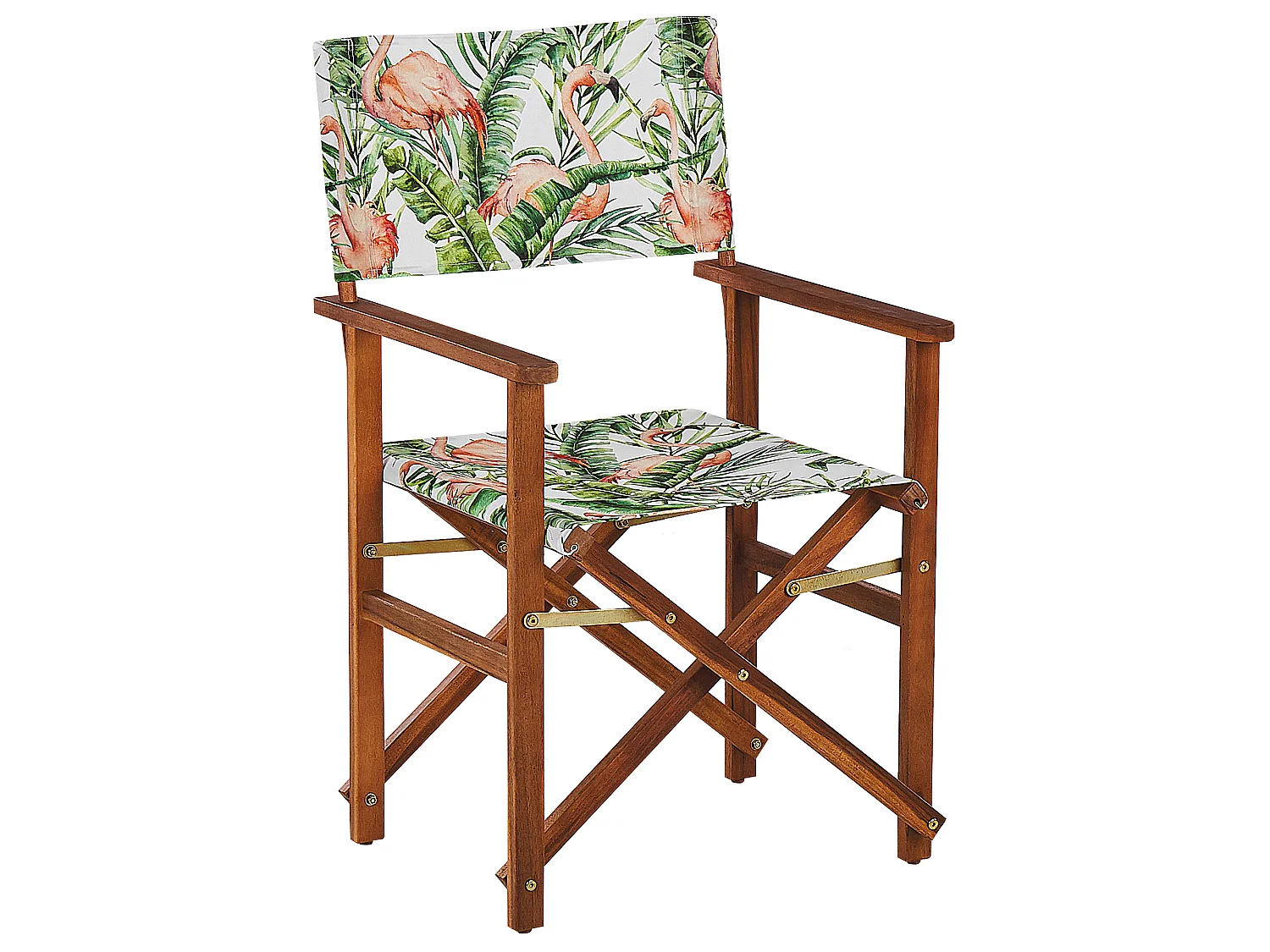 Lot de 2 chaises de jardin CINE Acacia Marron foncé