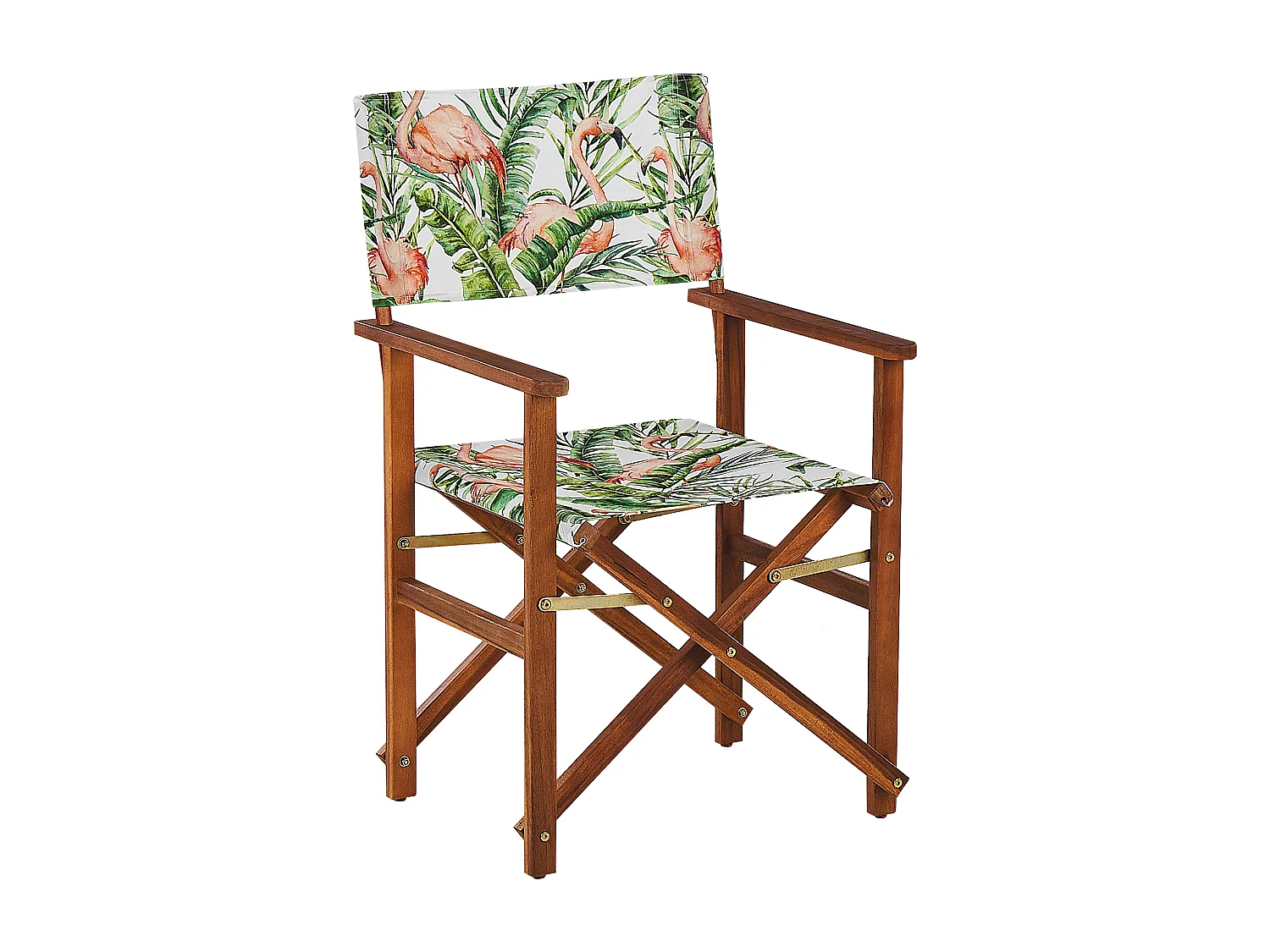 Lot de 2 chaises de jardin CINE Acacia Marron foncé