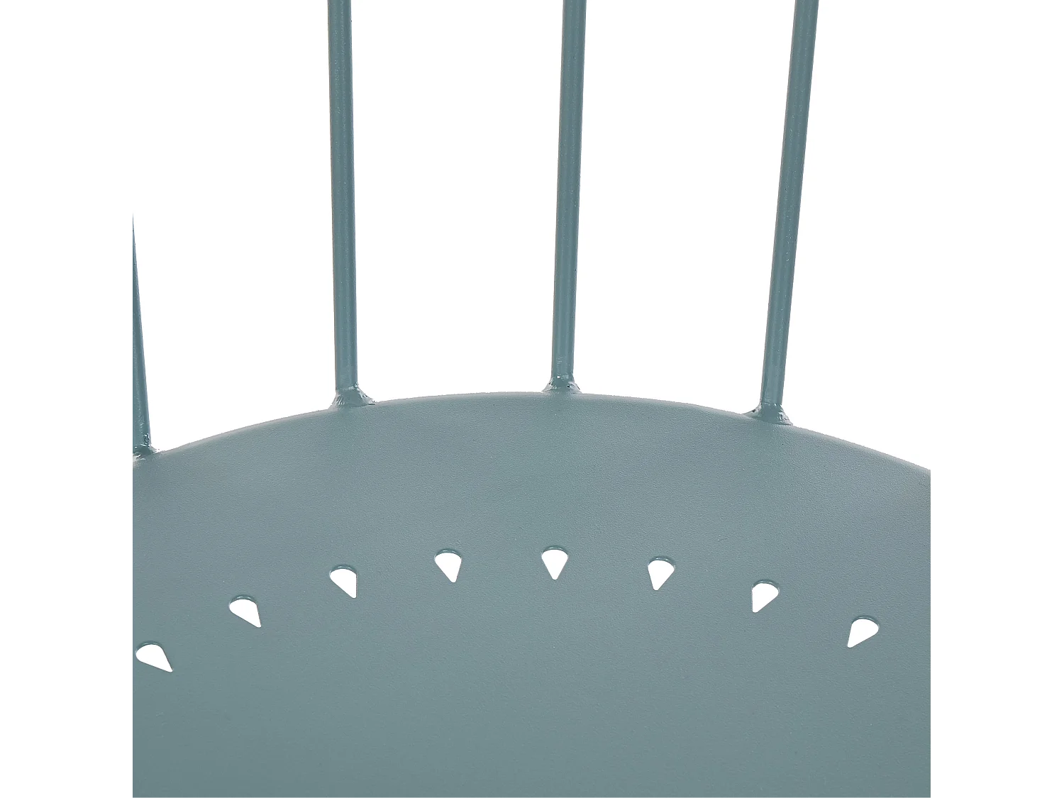 Lot de 8 chaises CALVI Métal Bleu clair