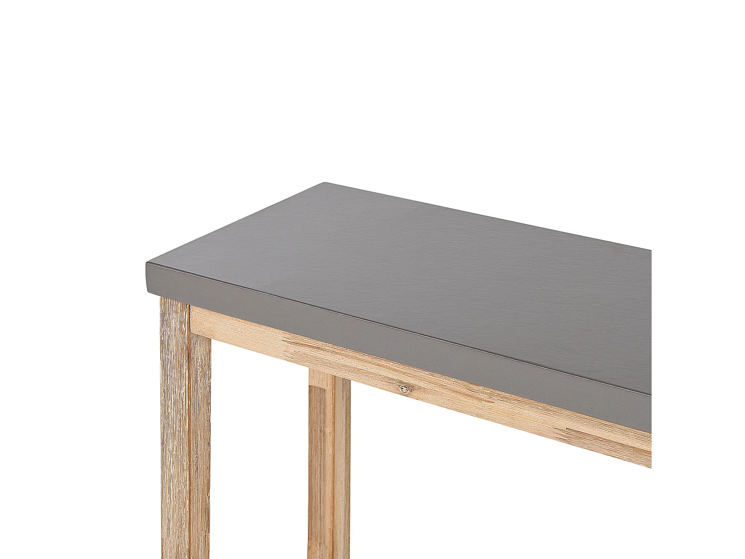 Industrielle Bank Faserzement Akazienholz grau / heller Holzfarbton Ostuni