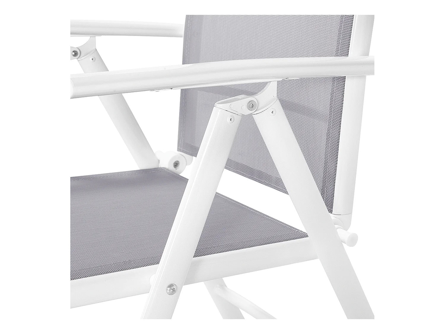 Lot de 6 chaises de jardin CATANIA Métal Gris