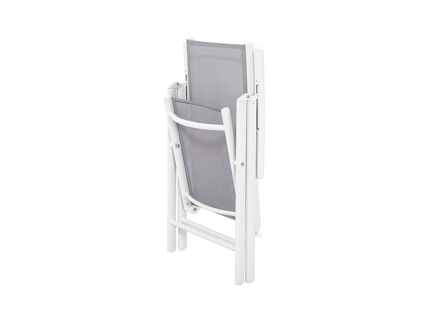 Lot de 6 chaises de jardin CATANIA Métal Gris