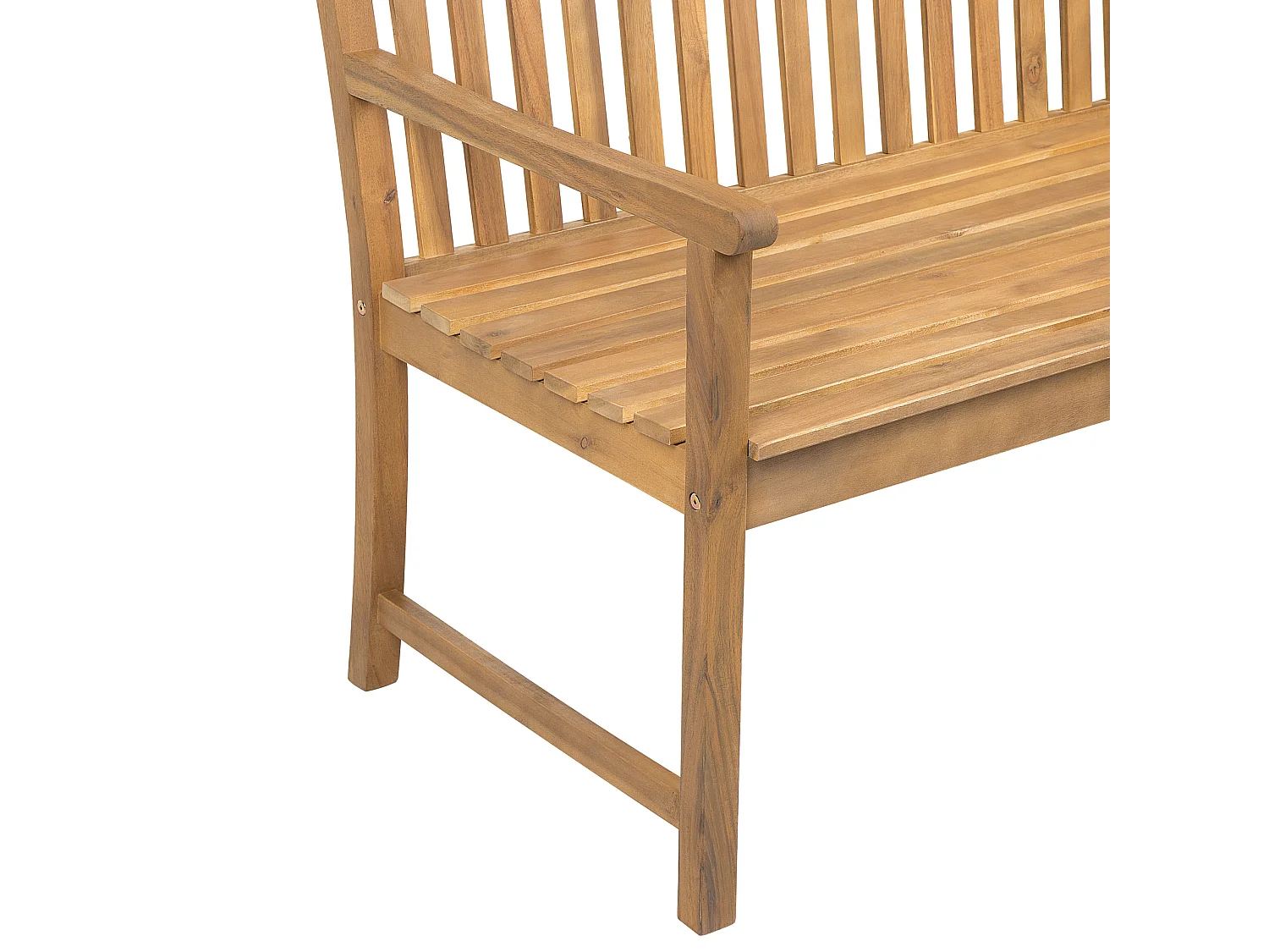 Banc avec coussin d\'assise VIVARA 120 cm Bois d\'acacia certifié Beige