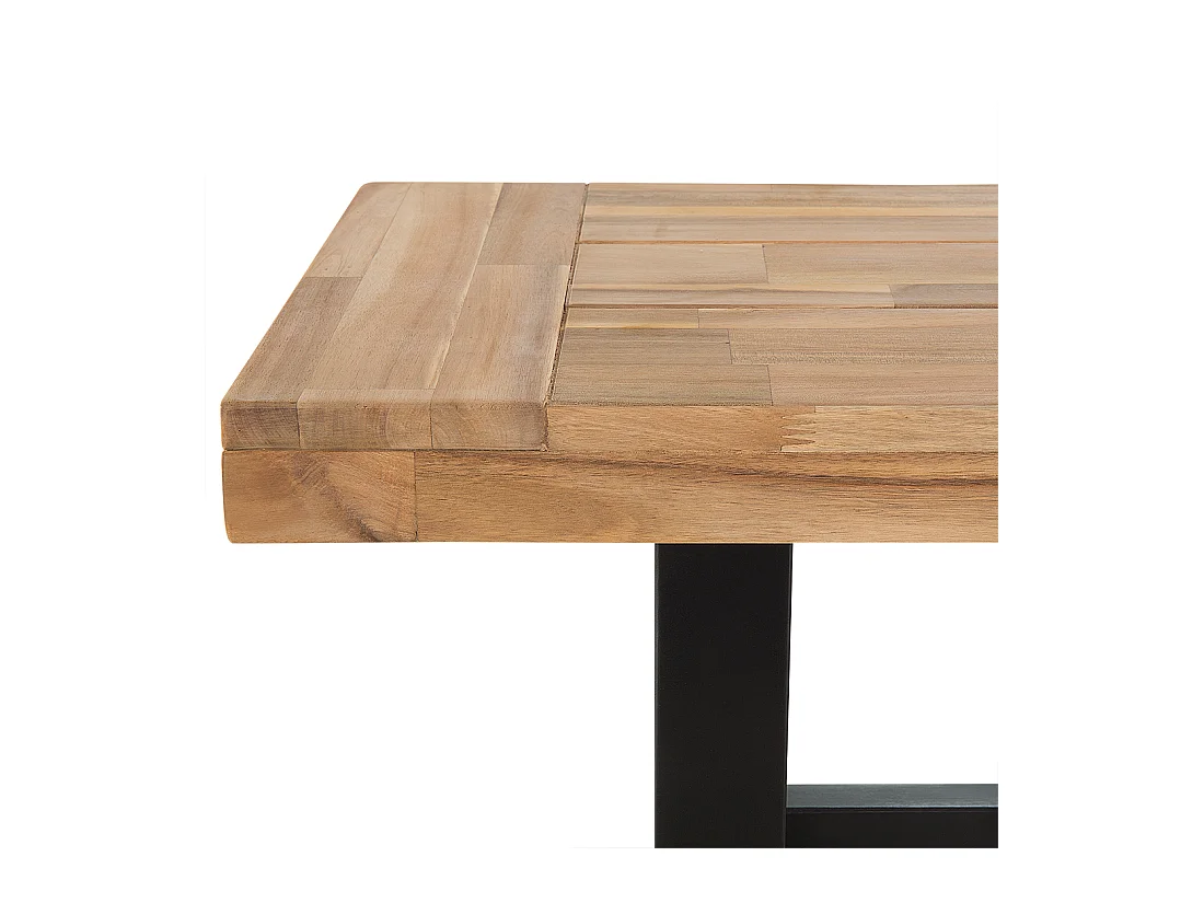 Banc de jardin SCANIA 140 cm Acacia Noir