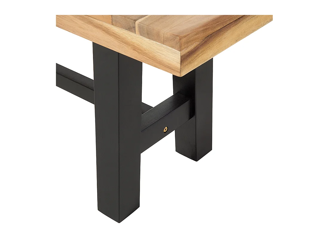 Banc de jardin SCANIA 140 cm Acacia Noir