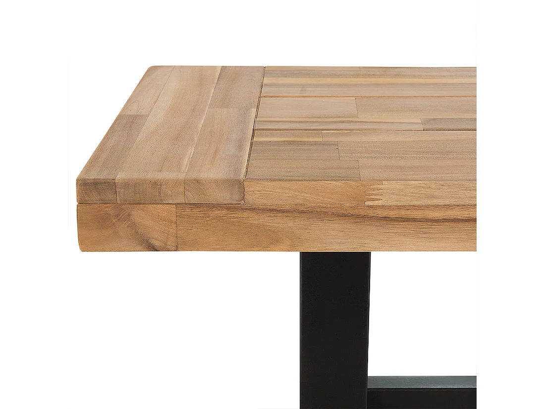 Banc de jardin SCANIA 140 cm Acacia Noir