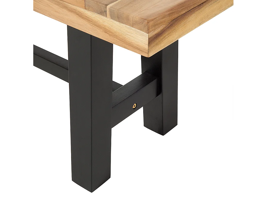 Banc de jardin SCANIA 140 cm Acacia Noir