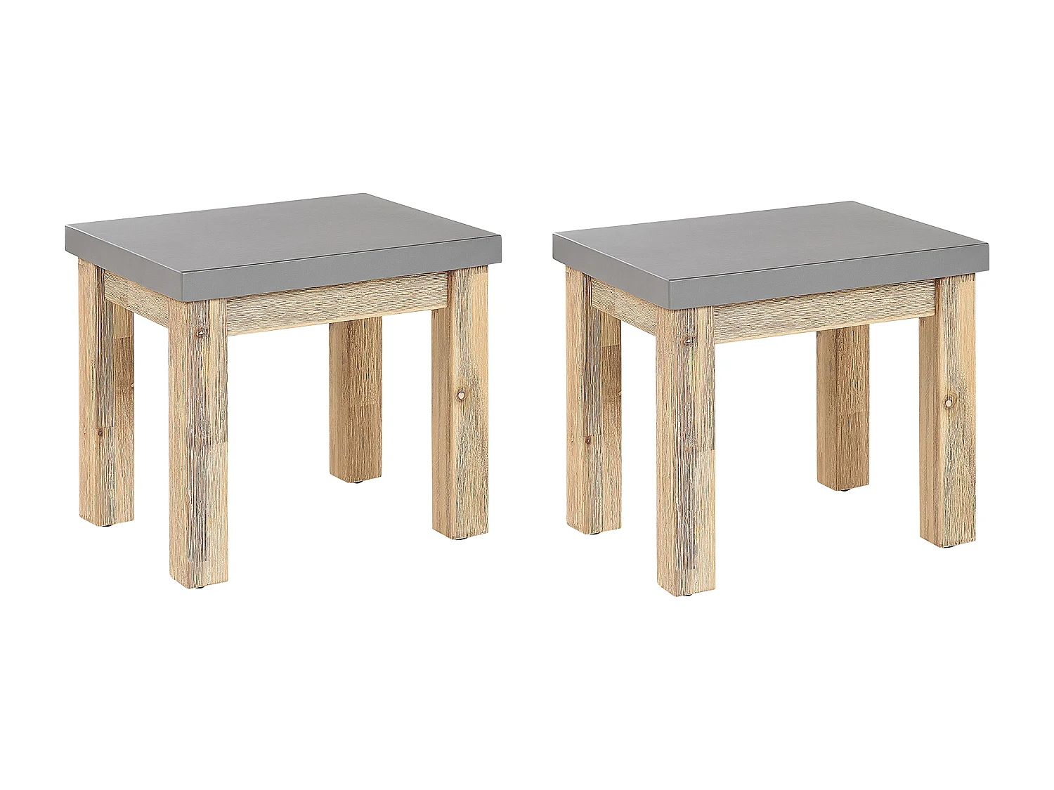 Set van 2 tuinstoelen OSTUNI Beton Grijs