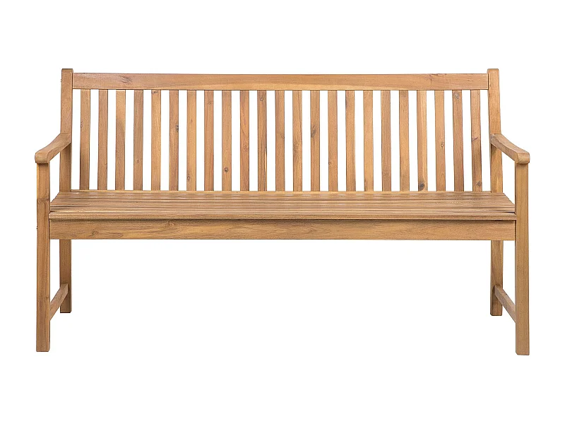 Ławka ogrodowa VIVARA 160 cm Certyfikowane drewno akacjowe Jasnobrązowy