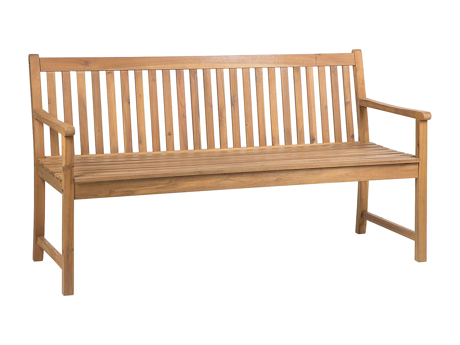 Panchina da giardino VIVARA 160 cm Legno di acacia certificato Marrone chiaro