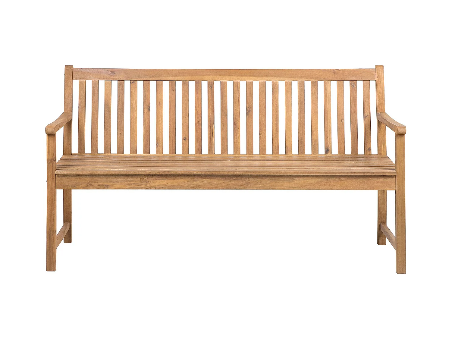 Banc de jardin VIVARA 160 cm Bois d'acacia certifié Marron clair