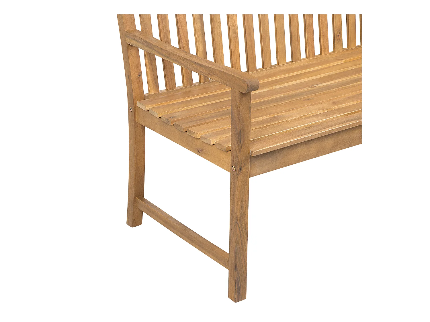 Banc de jardin VIVARA 160 cm Bois d'acacia certifié Marron clair
