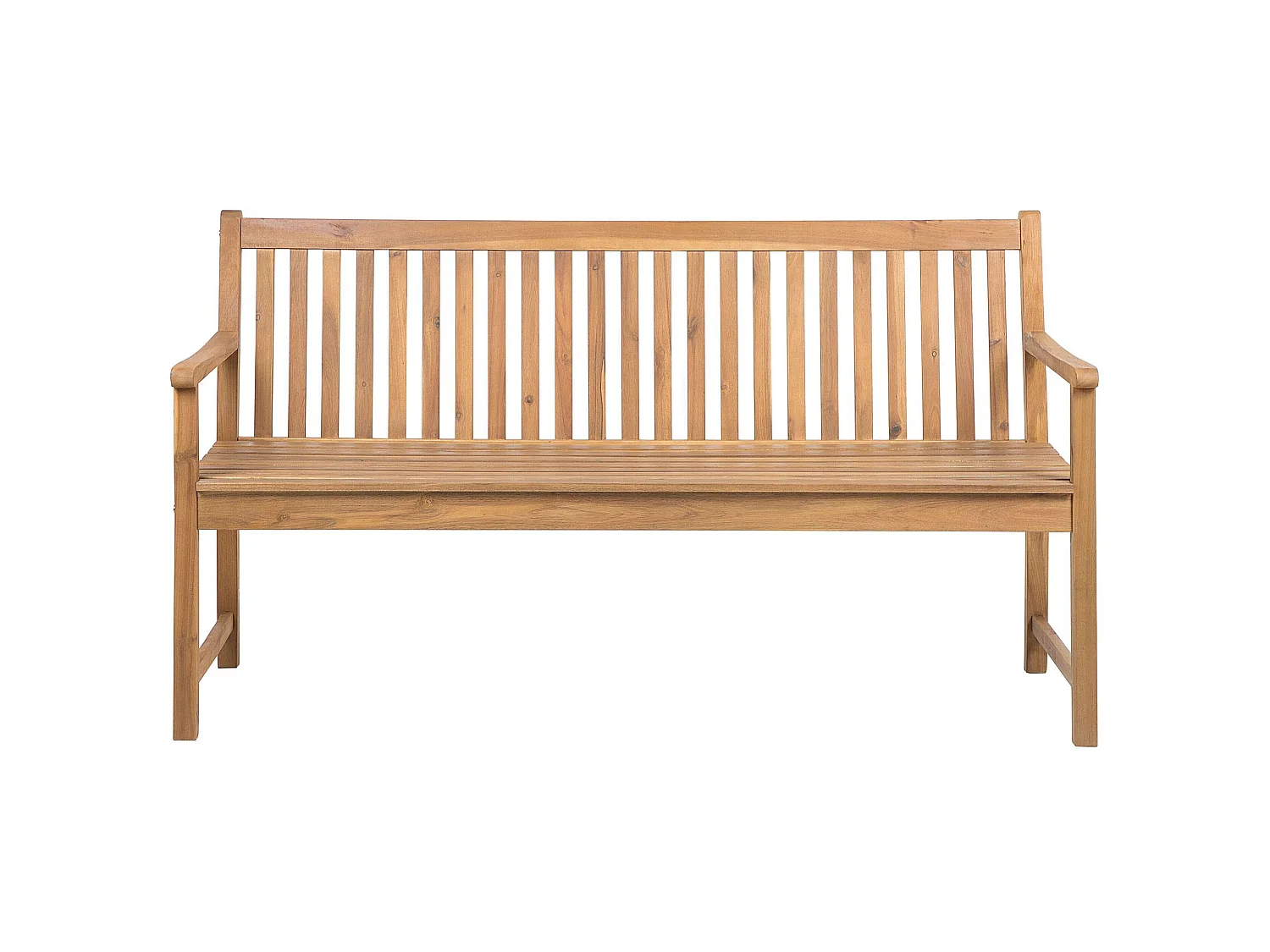Banc de jardin VIVARA 160 cm Bois d'acacia certifié Marron clair