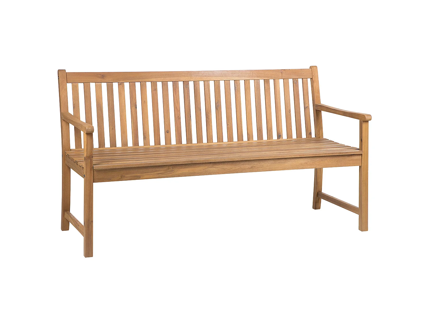 Banc de jardin VIVARA 160 cm Bois d'acacia certifié Marron clair