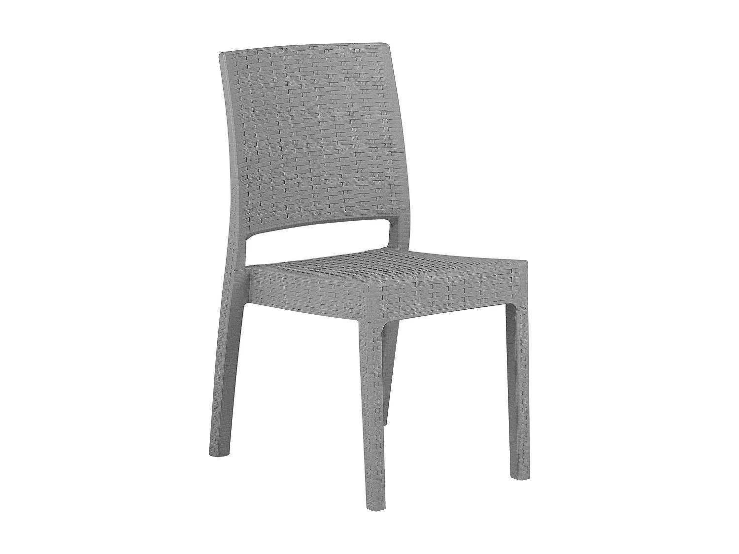 Set di 2 sedie da giardino FOSSANO Materiale sintetico Grigio chiaro