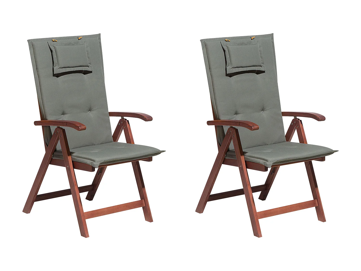 Set van 2 stoelen Hout Grafietgrijs TOSCANA