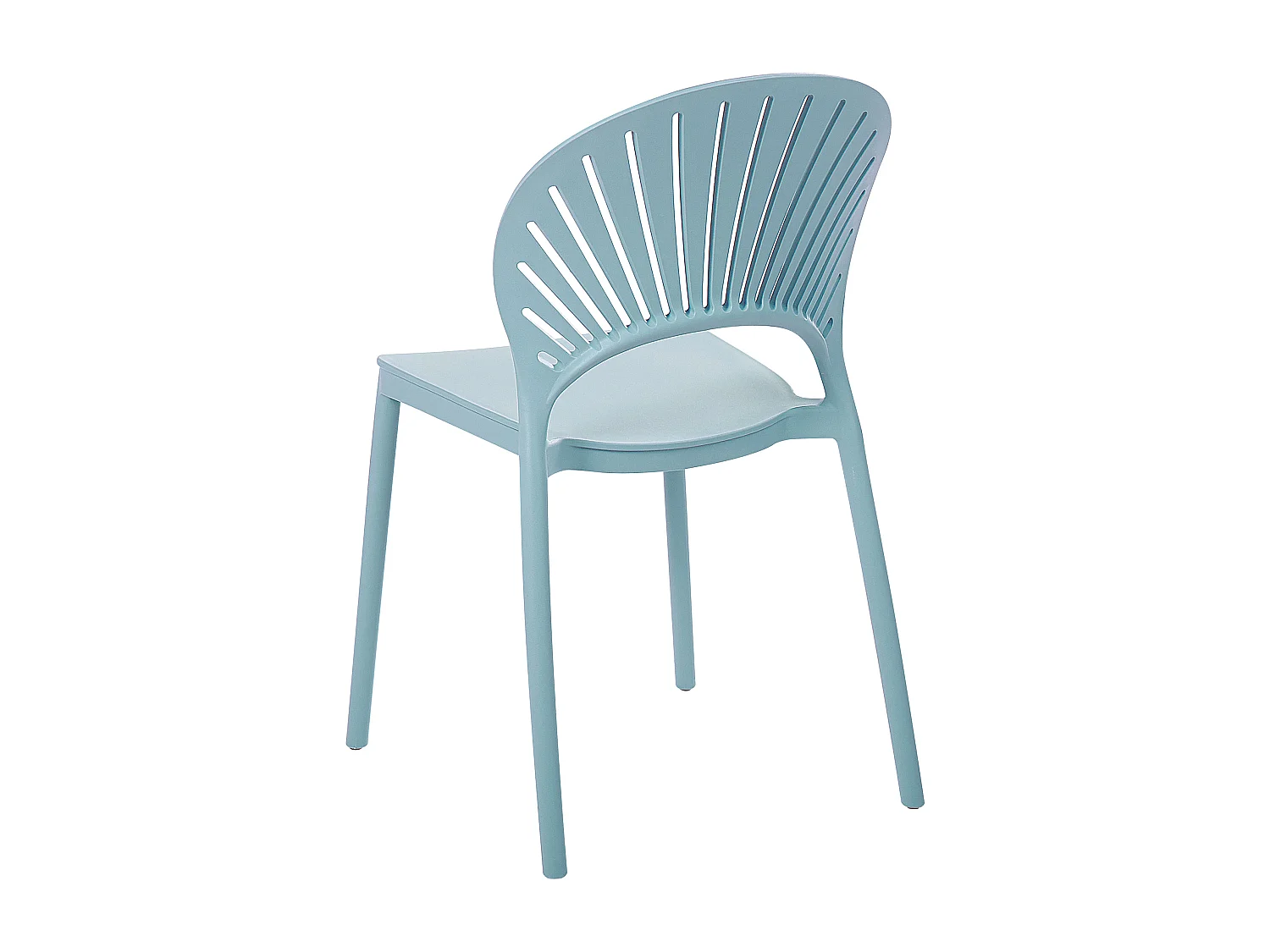 Set van 4 tuinstoelen OSTIA Synthetisch materiaal Lichtblauw