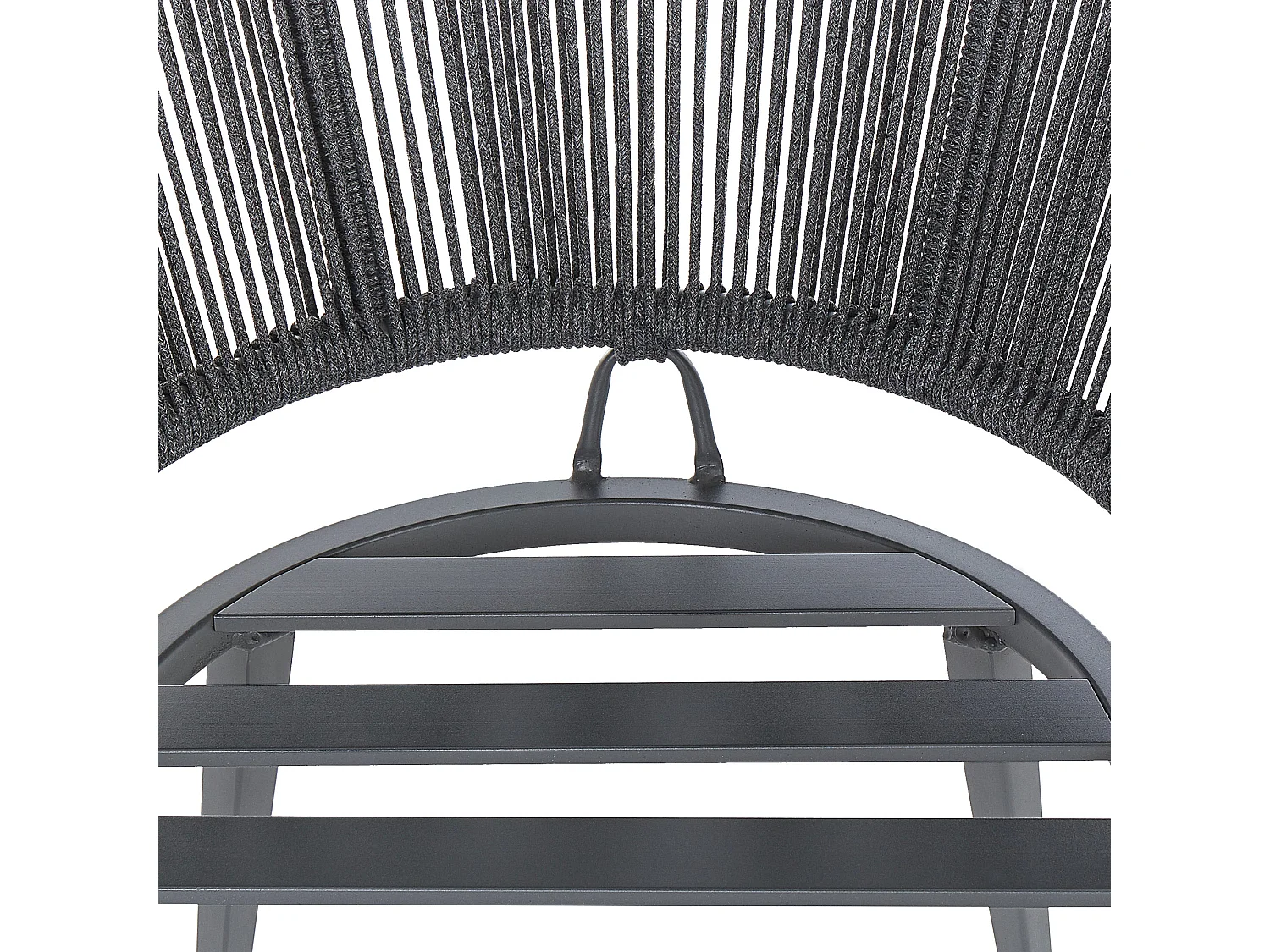 Lot de 2 chaises de jardin avec coussins MILETO Métal Gris