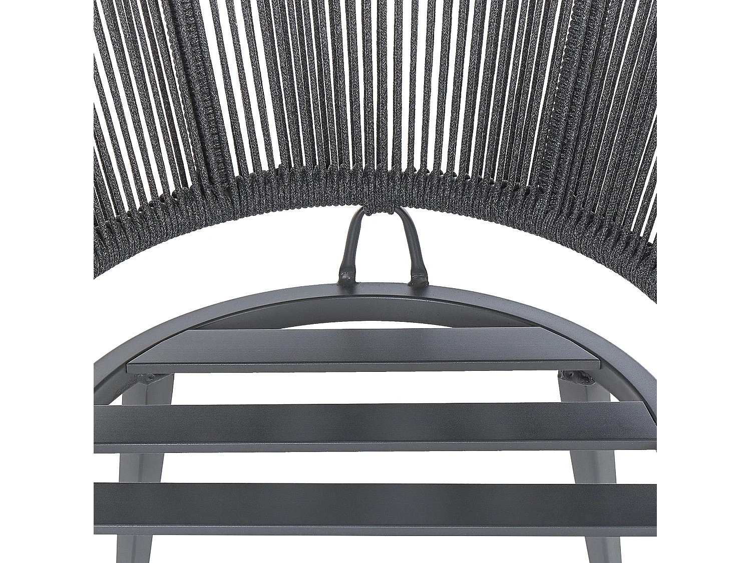 Lot de 2 chaises de jardin avec coussins MILETO Métal Gris