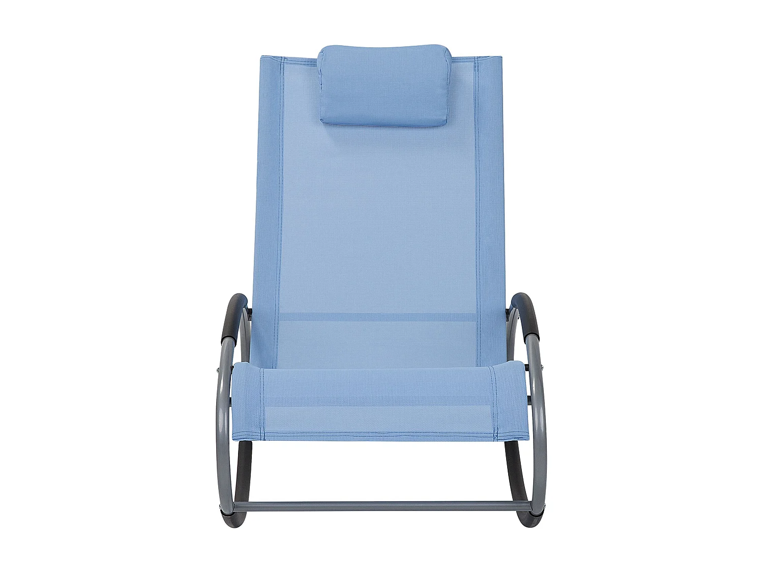 Lettino Prendisole a Dondolo CAMPO Tessuto Blu