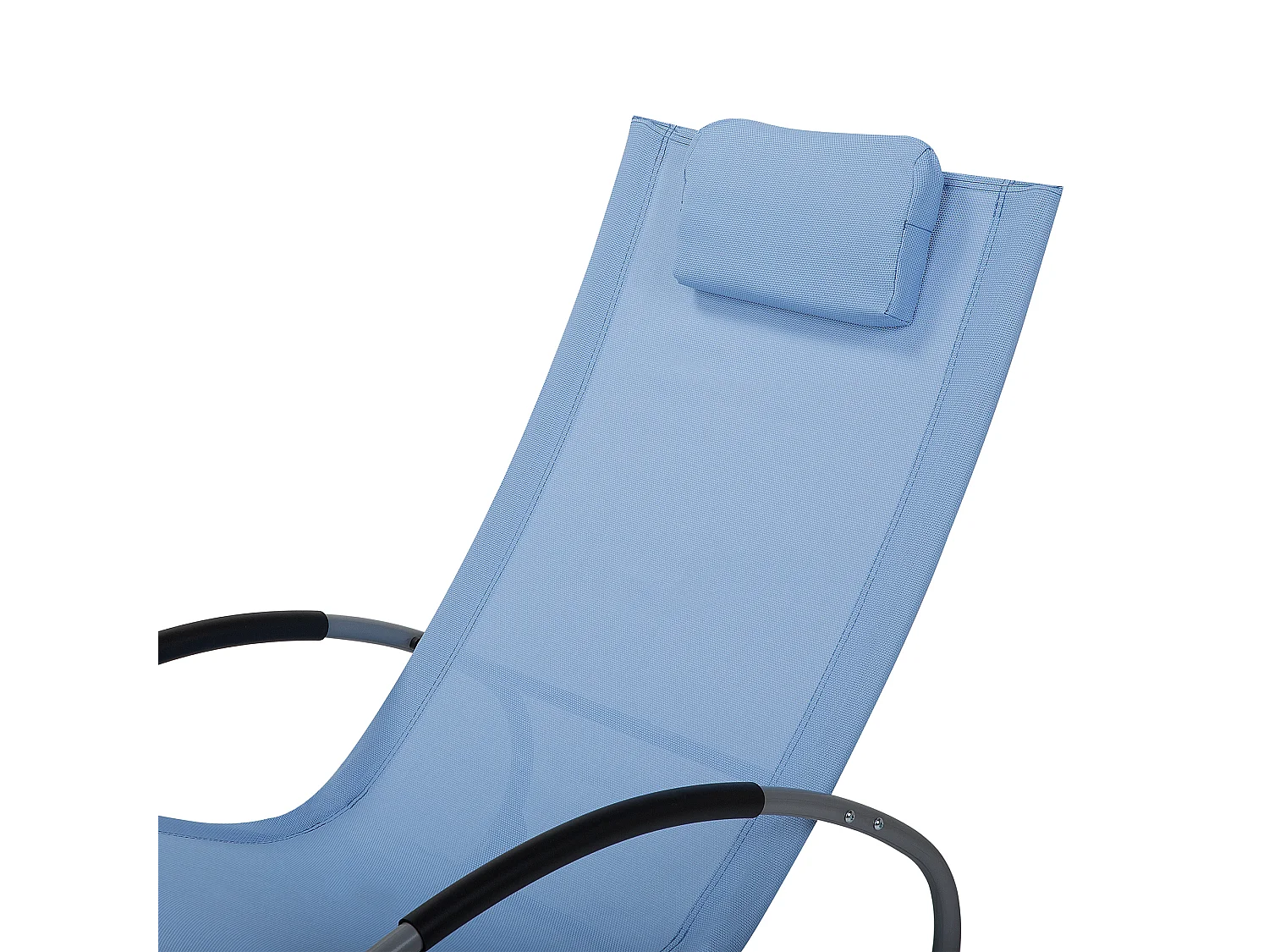 Lettino Prendisole a Dondolo CAMPO Tessuto Blu