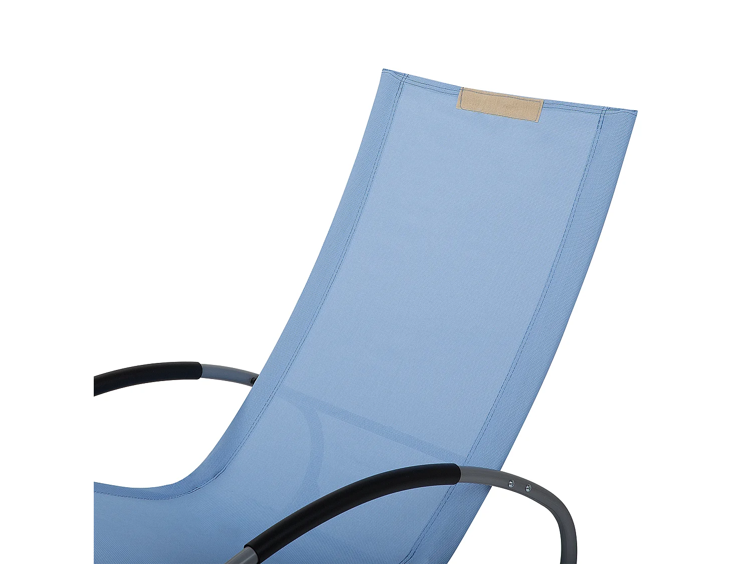 Lettino Prendisole a Dondolo CAMPO Tessuto Blu