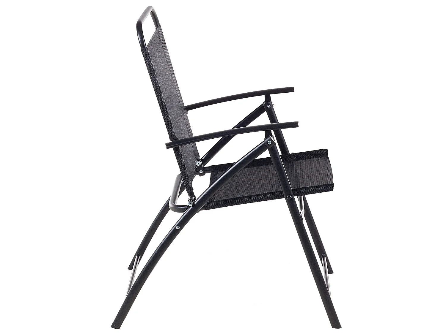 Lot de 6 chaises de jardin LIVO Métal Noir