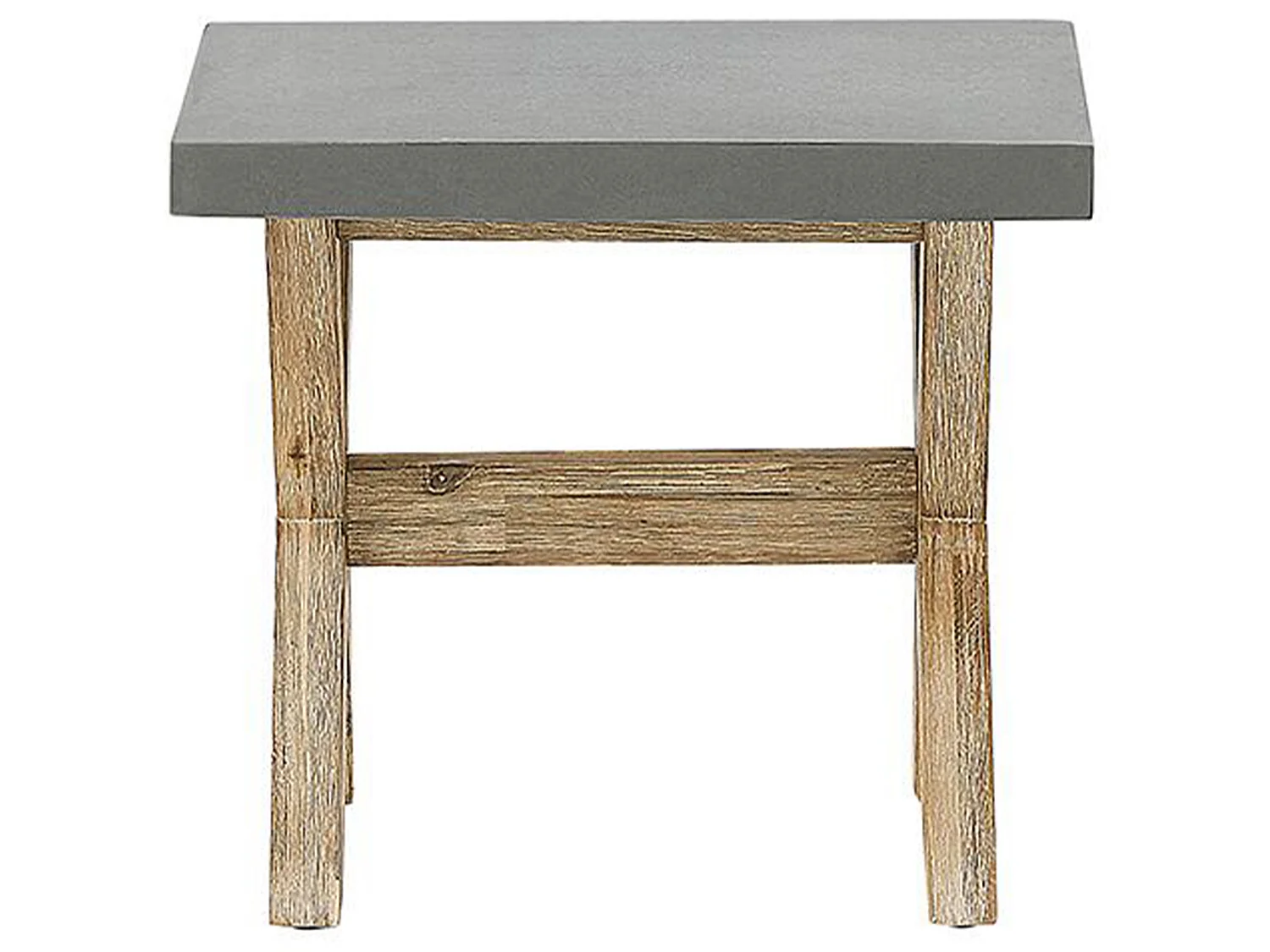 Set da pranzo da giardino con panche e sgabelli 8 posti OLBIA Cemento Grigio