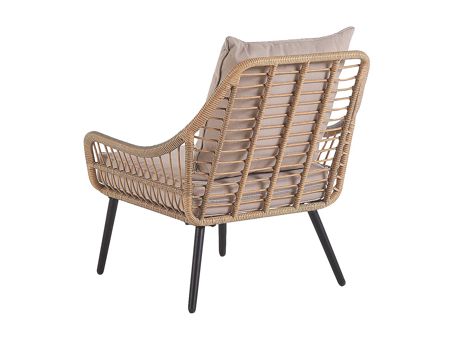 Ensemble bistrot avec coussins LAURETO Naturel