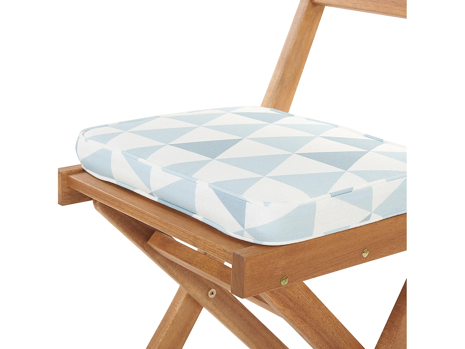 Bistro Set inkl. Kissen klappbar FIJI Holz Blau