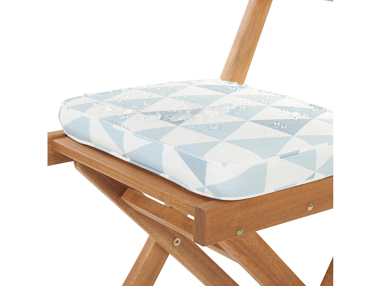 Bistroset met kussen Hout Blauw FIJI