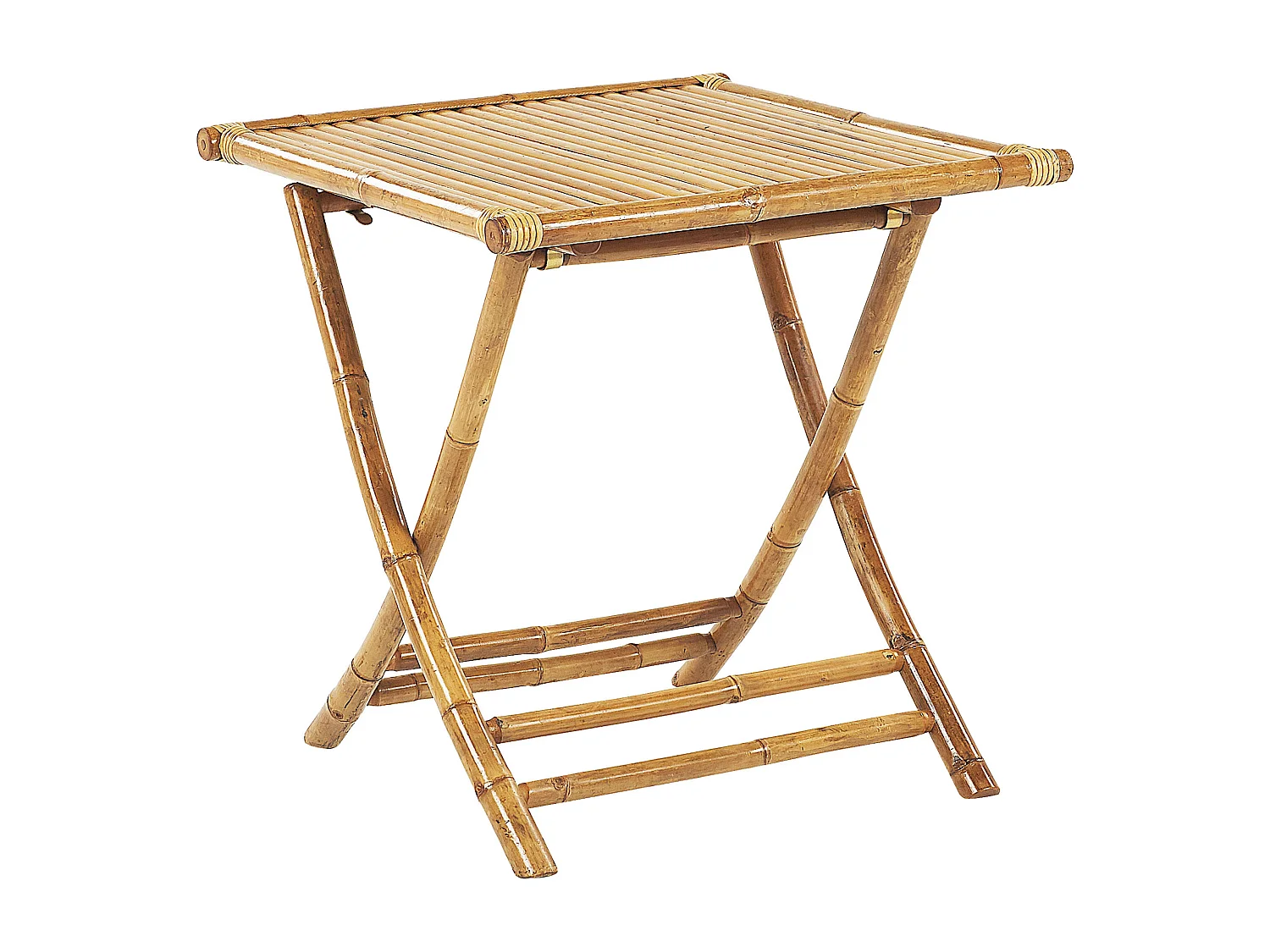 Ensemble pour bistro Pliant ATRANI/MOLISE Bambou Marron clair