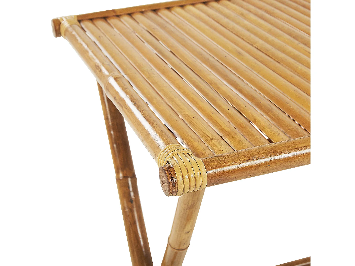 Ensemble bistrot Pliant ATRANI/MOLISE Bambou Marron clair