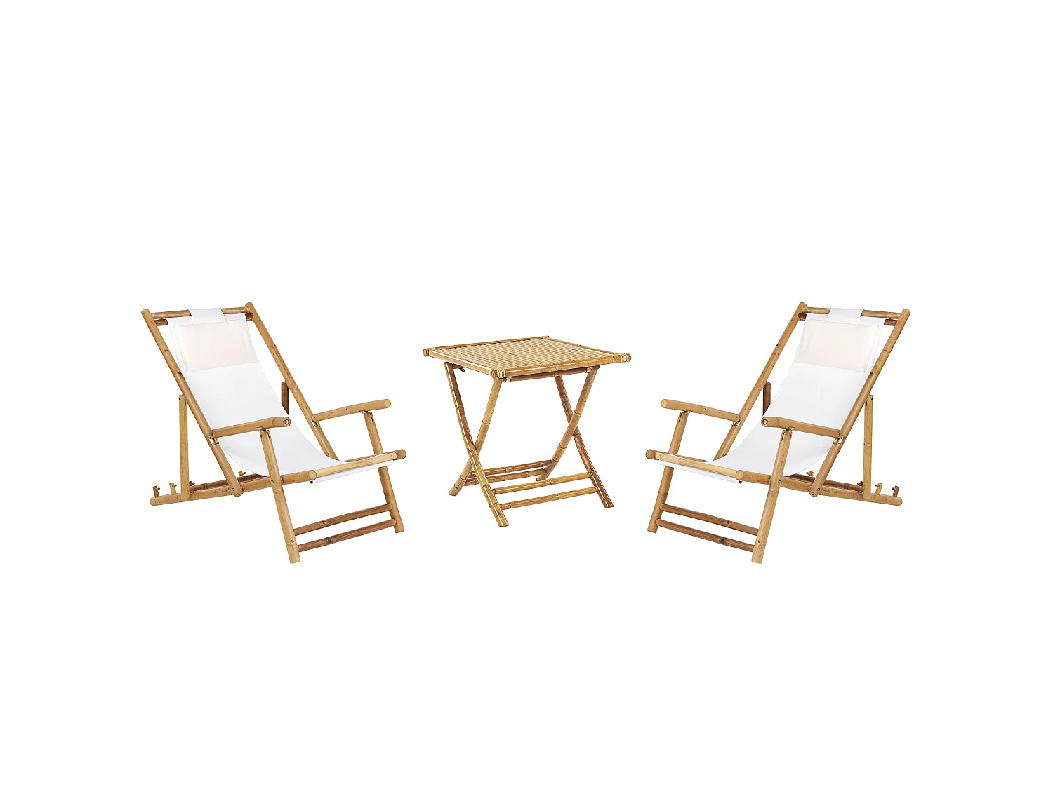 Bistro Set klappbar ATRANI/MOLISE Holz Hellbraun