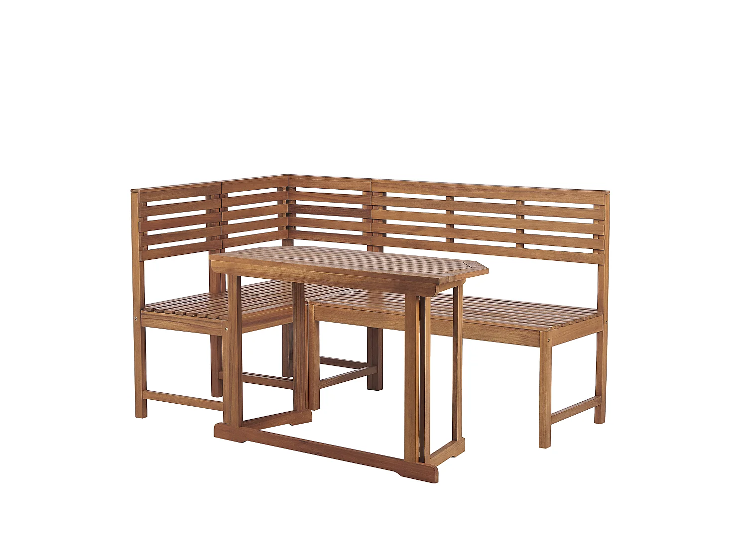 Ensemble de terrasse 4 places TREIA Acacia Marron