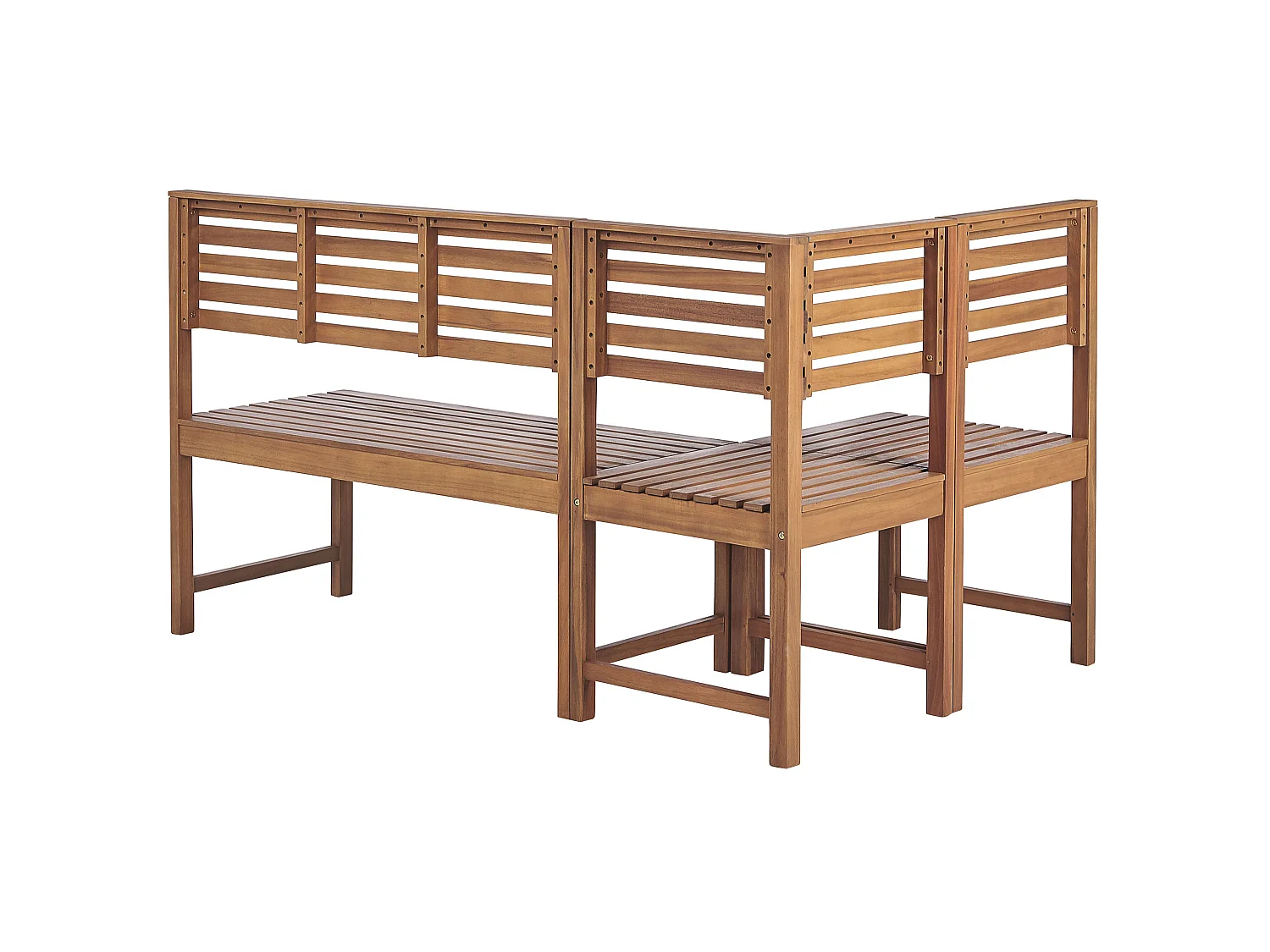 Set da pranzo per balcone 4 posti TREIA Legno d'acacia Marrone