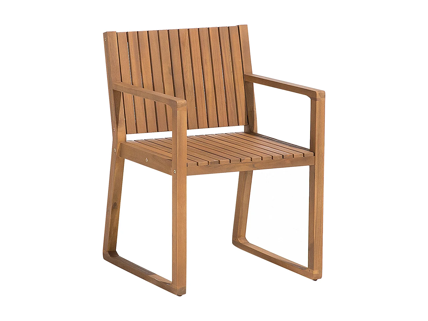 Set da pranzo da giardino con carrello 6 posti SASSARI Legno d'acacia Marrone