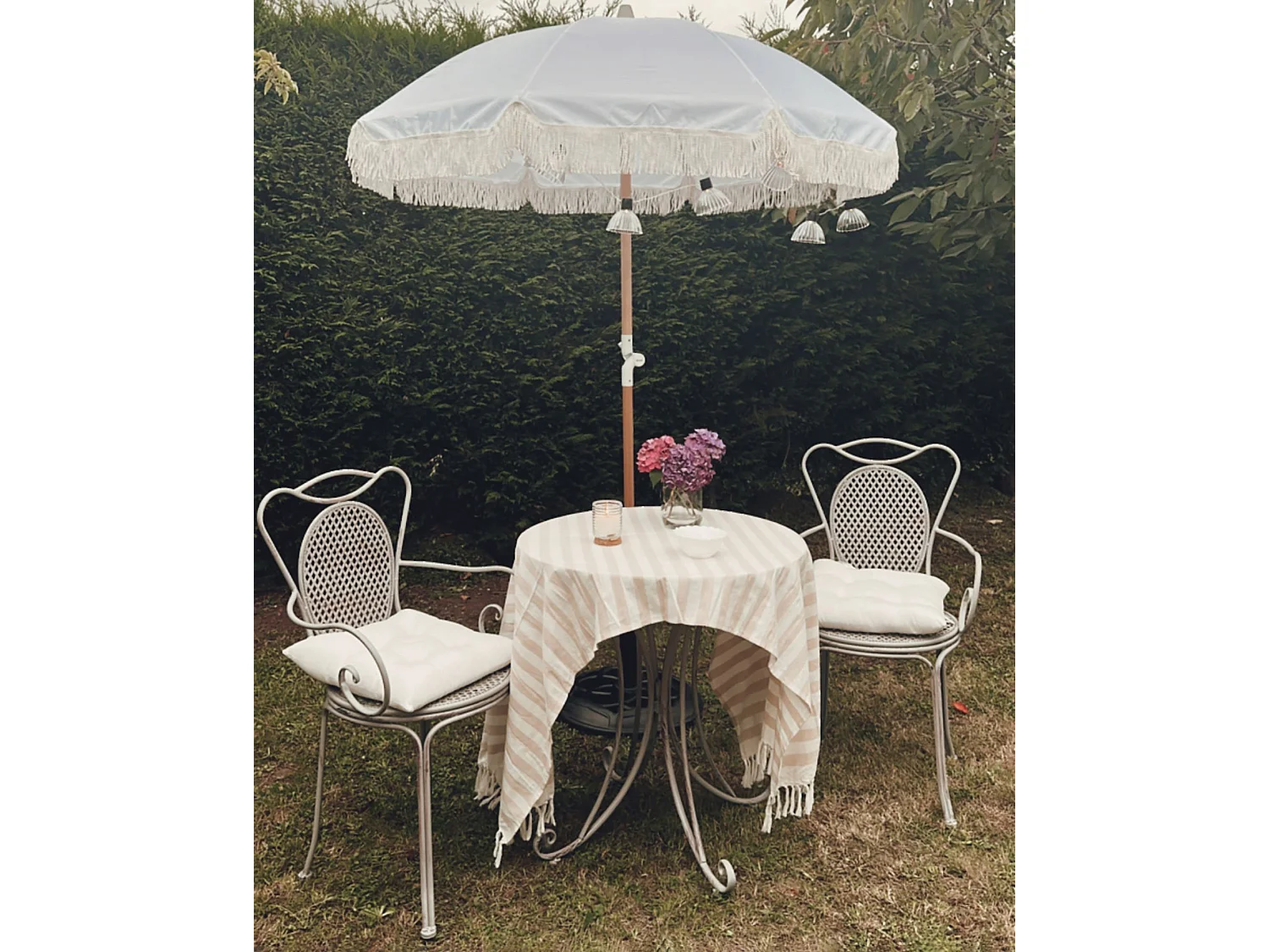 Ensemble pour bistro Pliant CILENTO Métal Gris