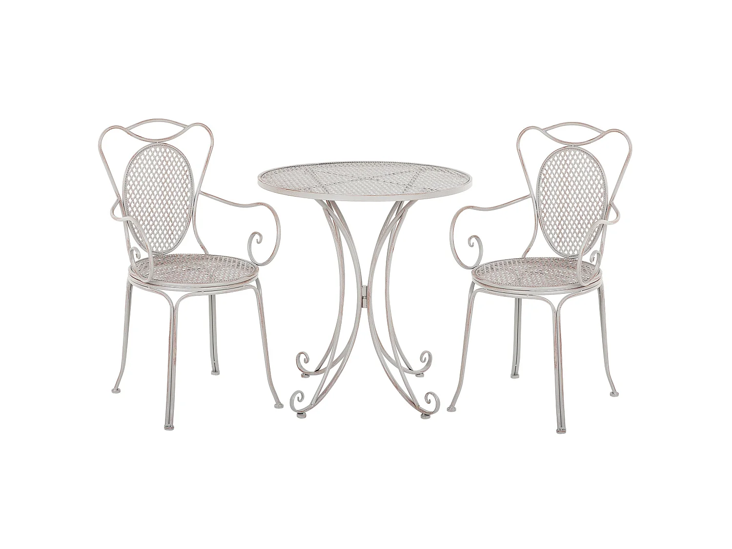 Set bistrot Pieghevole CILENTO Metallo Grigio