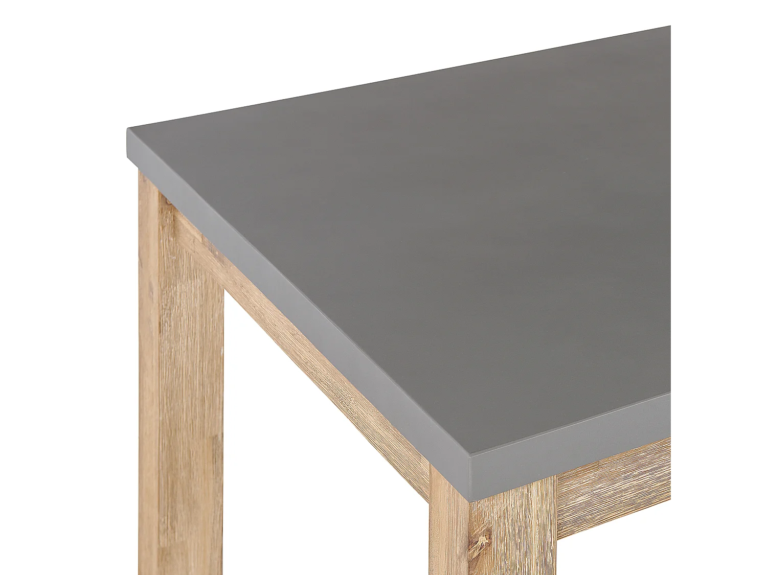 Set da pranzo da giardino con panche e sgabelli 8 posti OSTUNI Cemento Grigio