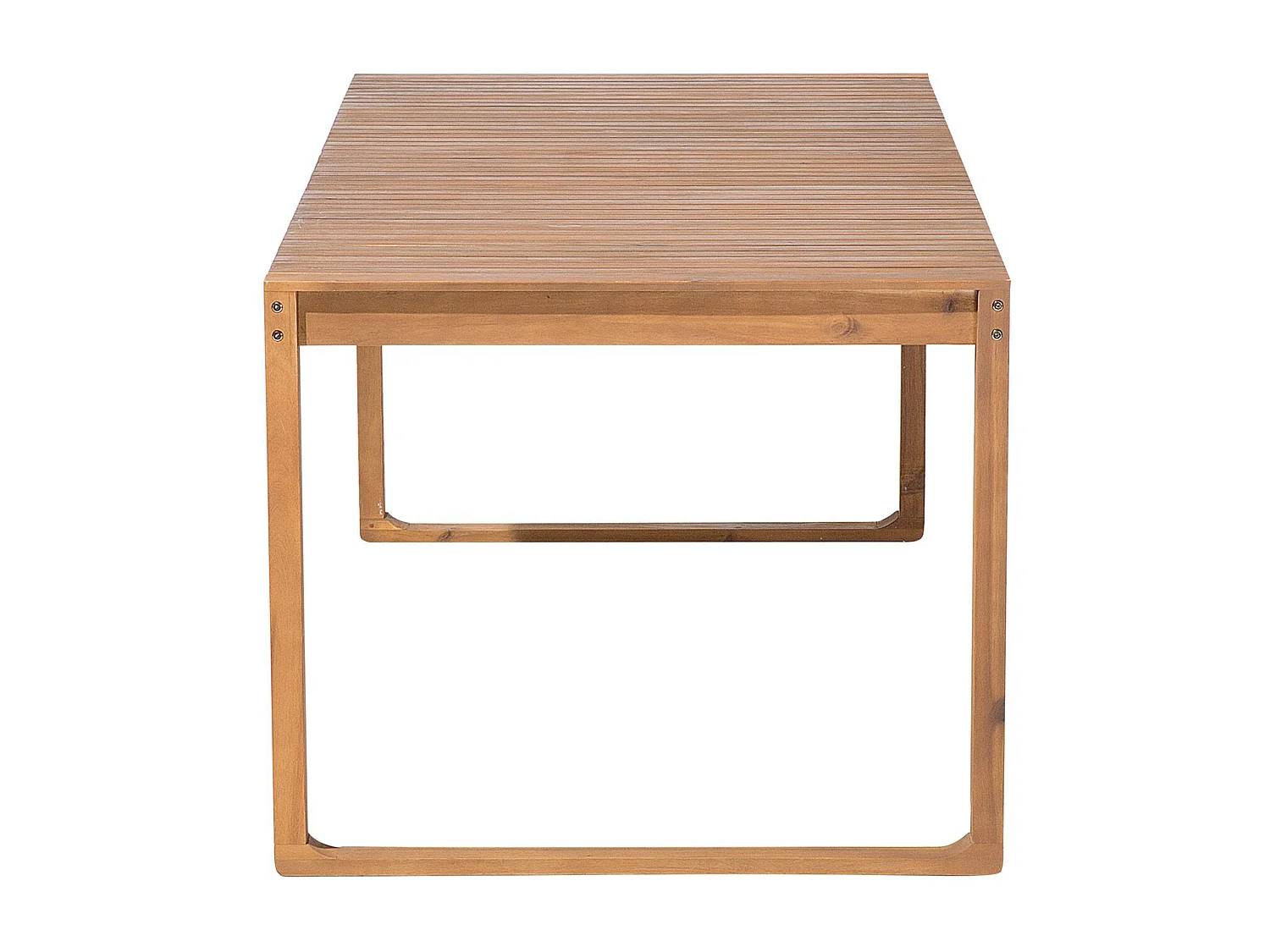 Salle à manger de jardin 8 places SASSARI avec coussins Acacia Bleu