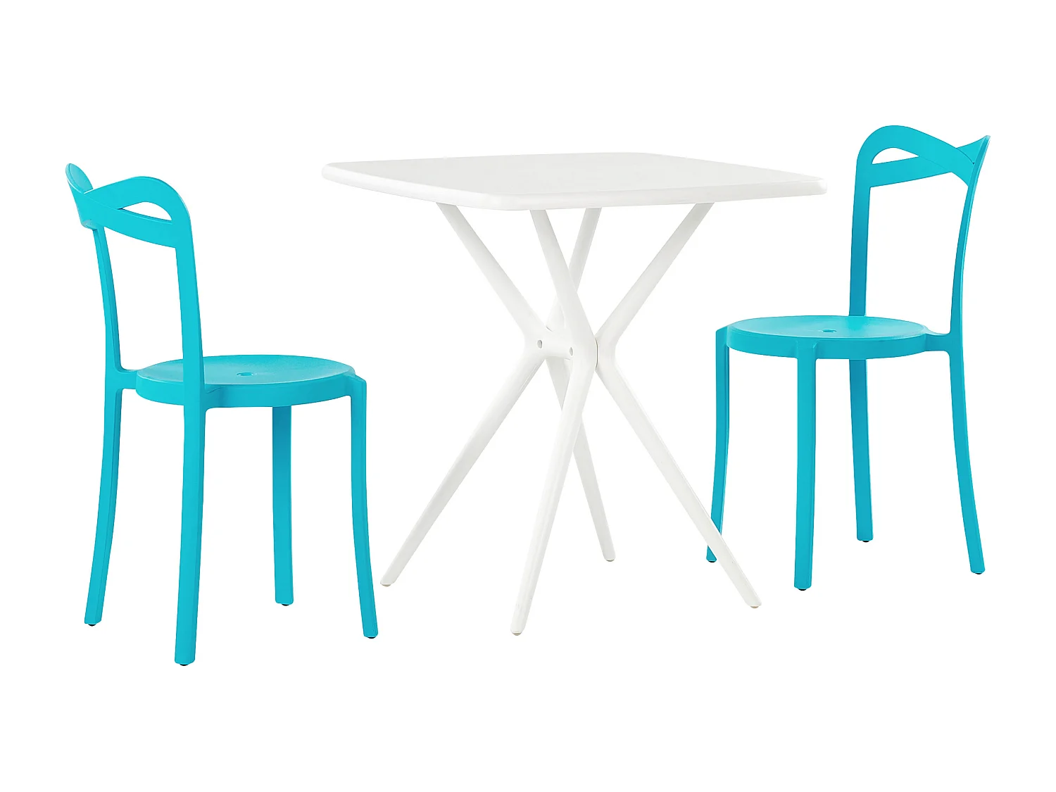 Ensemble pour bistro SERSALE/CAMOGLI Turquoise