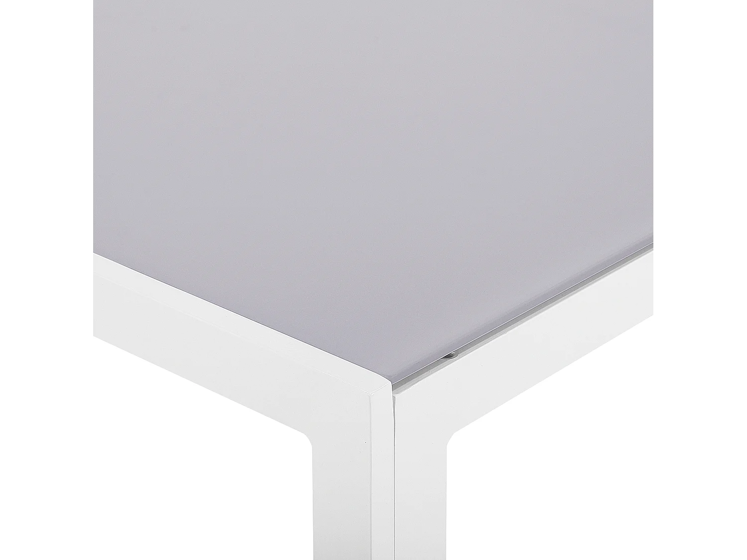 Modernes Gartenmöbel Set in Grau Tisch und 6 Stühle Aluminium Polyester Prato