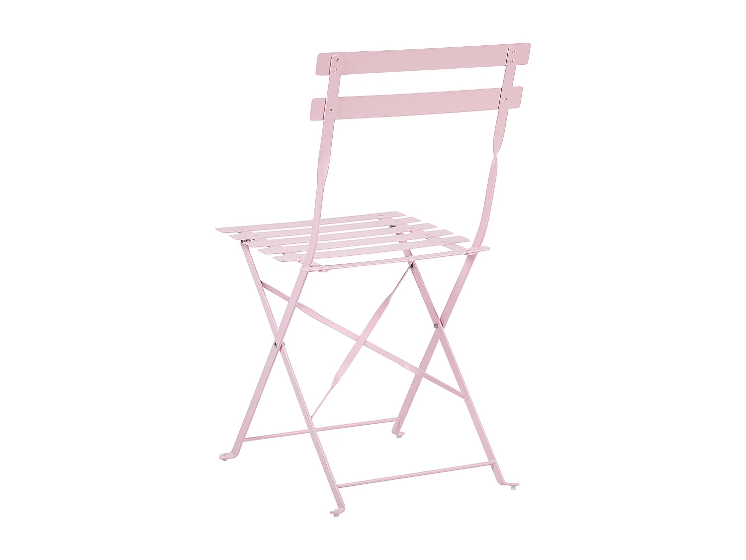 Ensemble pour bistro Pliant FIORI Métal Rose pastel