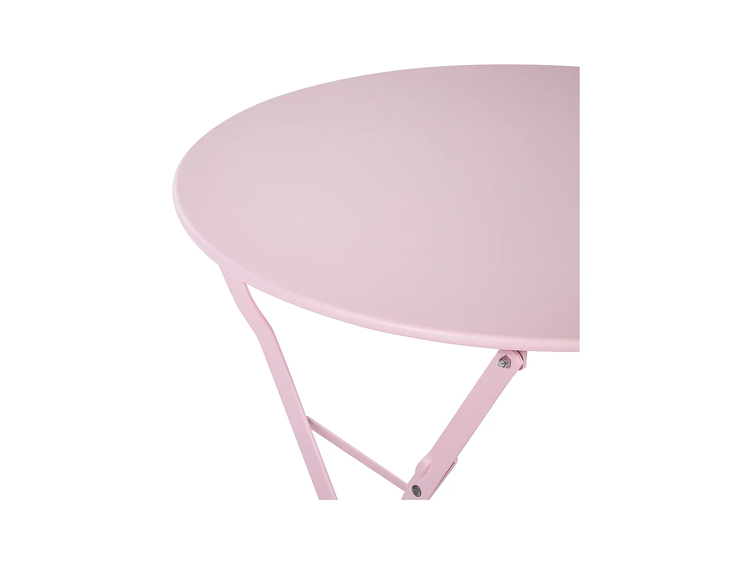 Ensemble pour bistro Pliant FIORI Métal Rose pastel