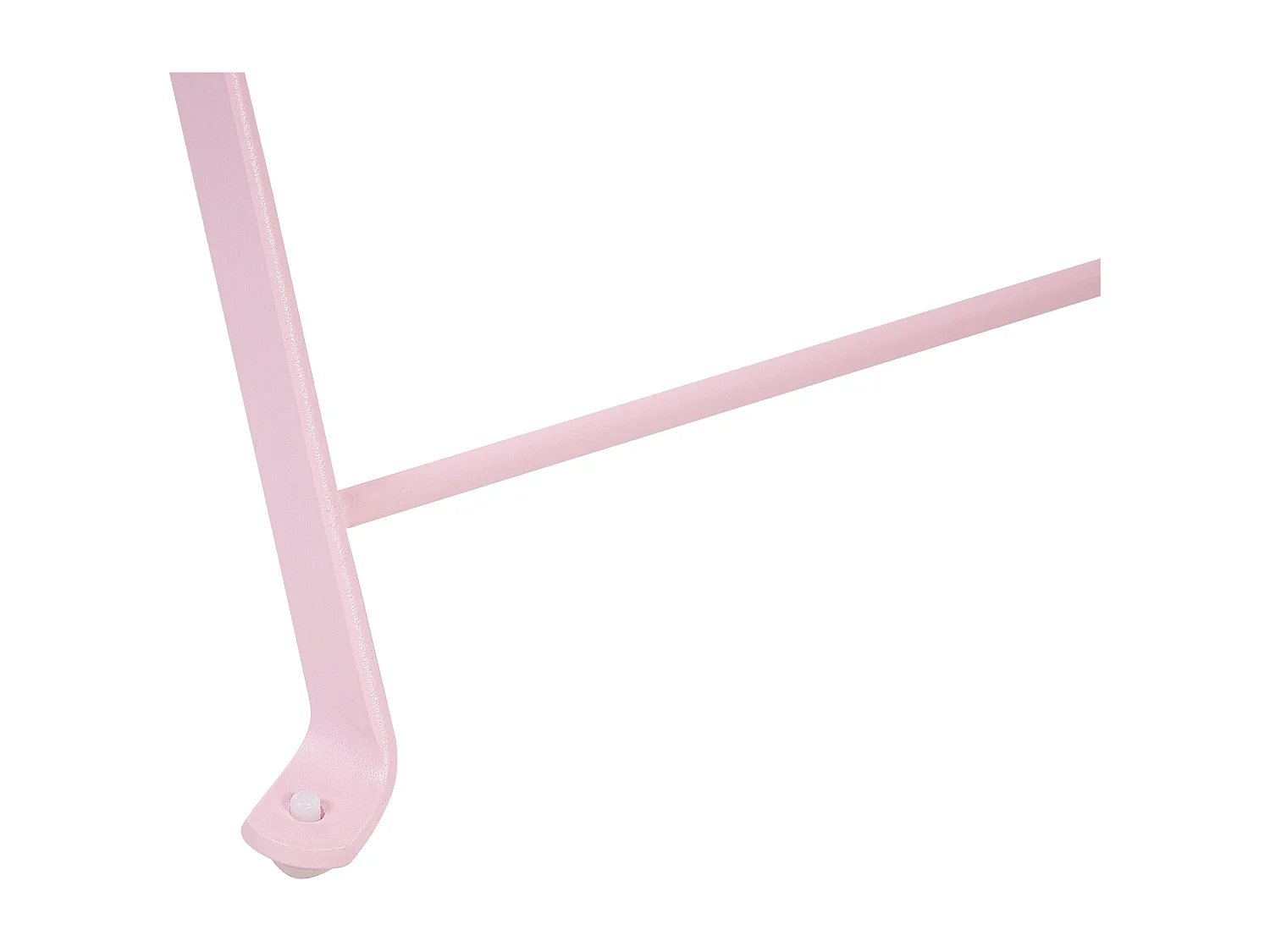 Modernes Balkonset 3-teilig Tisch mit 2 Stühlen aus Stahl rosa pastell Fiori