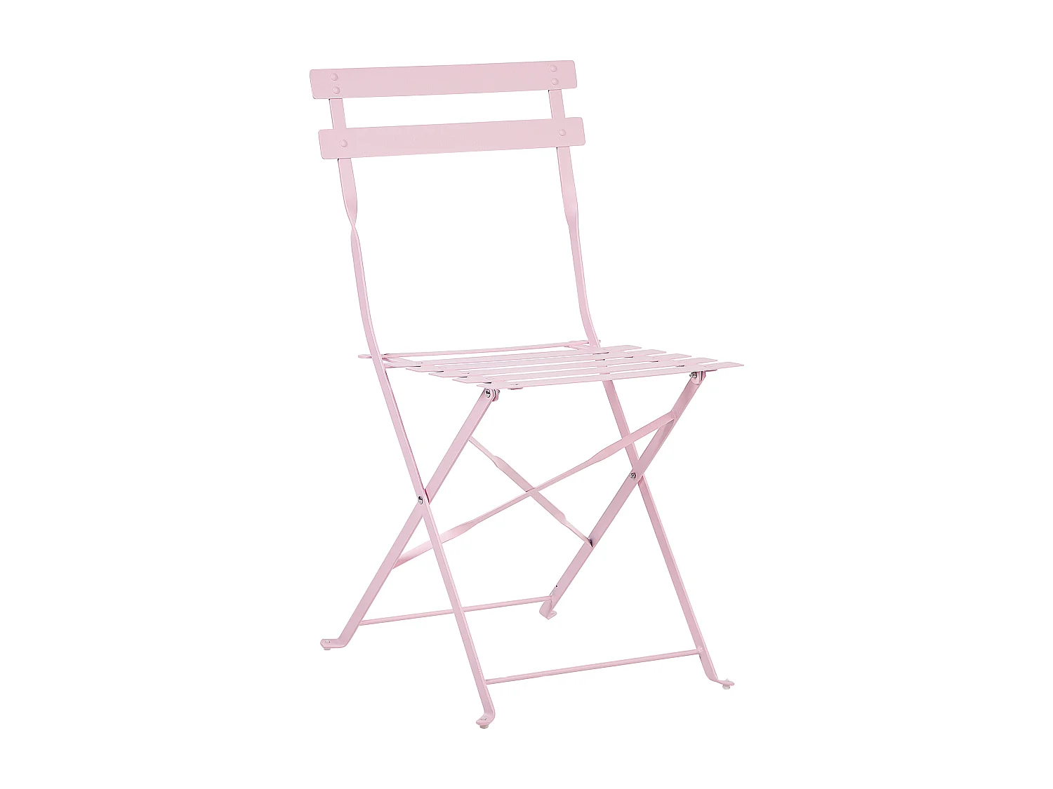 Ensemble pour bistro Pliant FIORI Métal Rose pastel