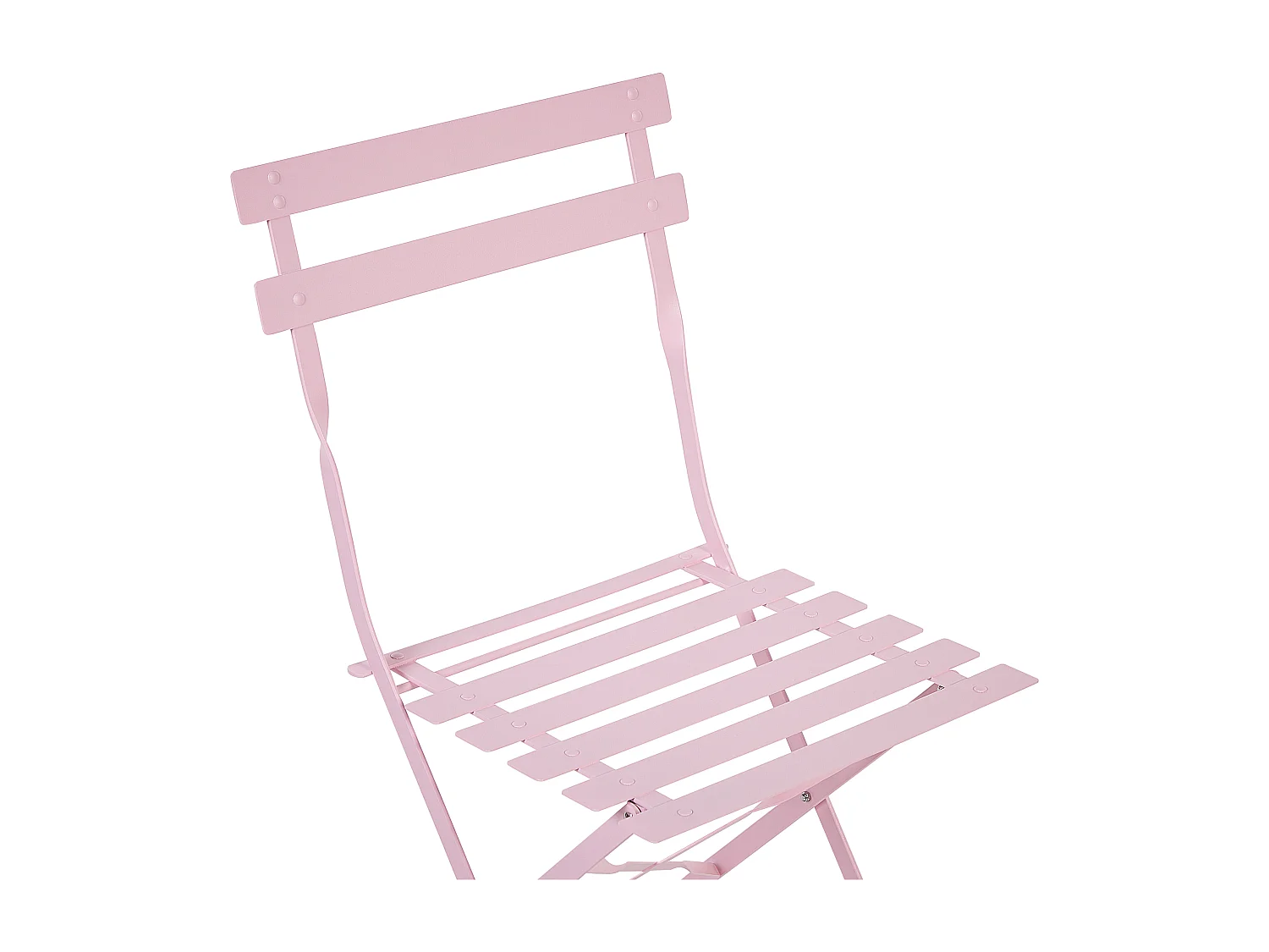 Ensemble pour bistro Pliant FIORI Métal Rose pastel